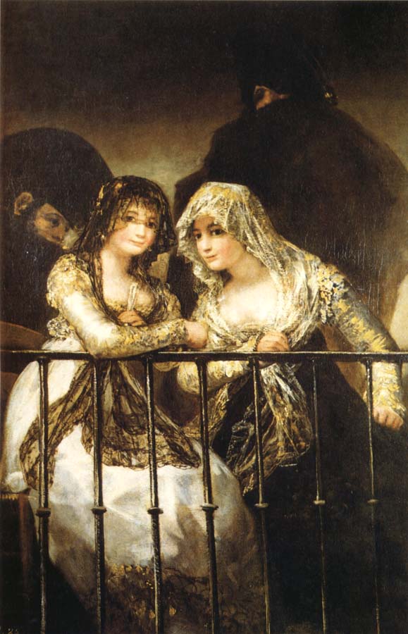 Francisco Goya Majas on a Balcony